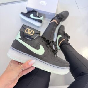 Nike AF1 Preto Menta
