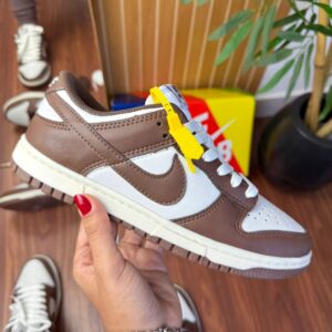 Nike Dunk Branco Cacau