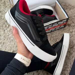 Vans Knu Vulcanizado Preto Vermelho