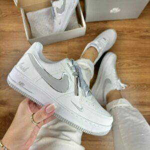 Af1 Branco / Cinza Pingente Feminino