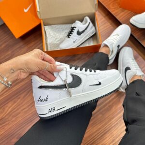 Af1 Branco / Preto Pingente Feminino